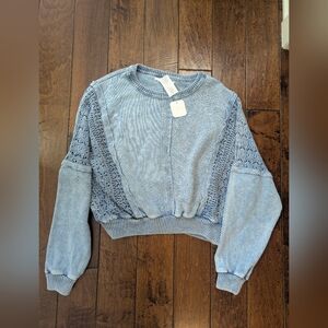 Blue Knit Altard State Nwt Sweater Size Xl